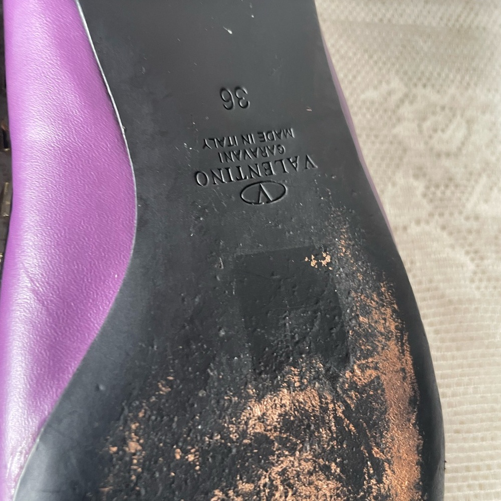 💥Sale💥💎❤️HP x 3💎❤️⭐️Authentic-Purple Studded Flats - Picture 10 of 10